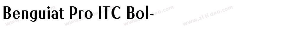 Benguiat Pro ITC Bol字体转换